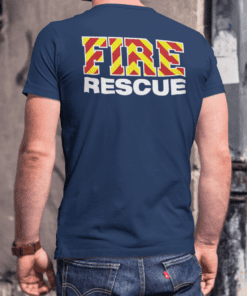 fire truck style tshirt