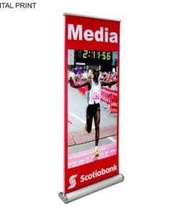 Deluxe Wide Base Retractable Pull Up Banner