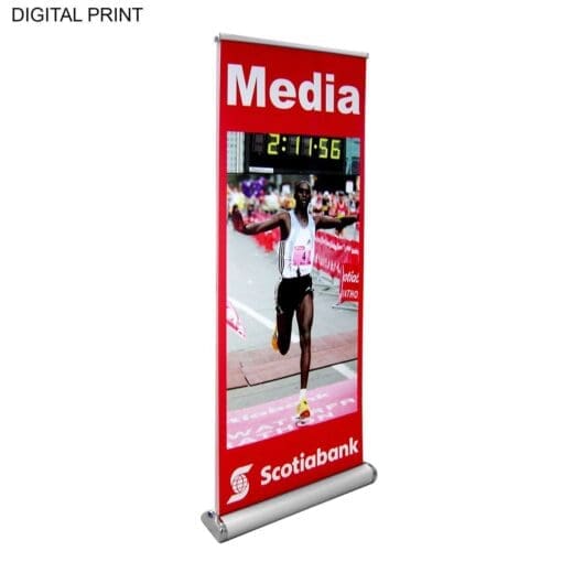 Deluxe Wide Base Retractable Pull Up Banner