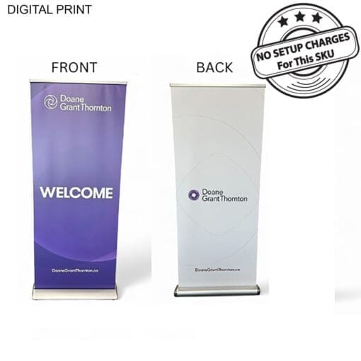Deluxe Wide Base Retractable Pull Up Banner - Image 2